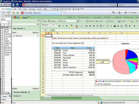 Free Online Spreadsheet Software: Excel 